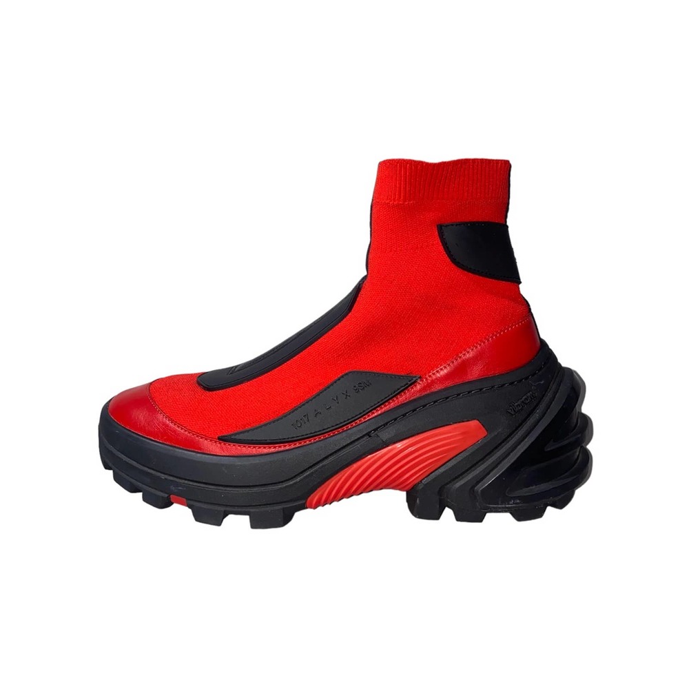 RED Knit sock racer boot